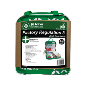 St John Factory Regulation 3 First Aid Kit, nylon bag